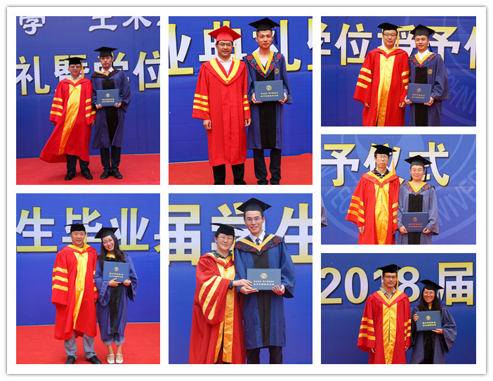 公司学位评定委员会为硕士毕业生逐一拨穗正冠